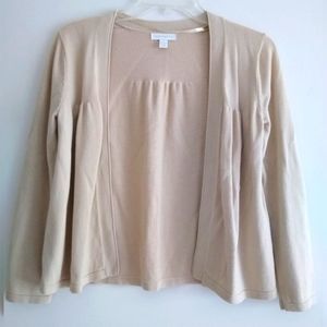 Charter Club Tan Open Cardigan - Women's Small